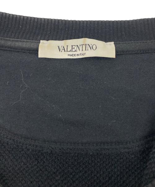 VALENTINO（ヴァレンティノ）VALENTINO (ヴァレンティノ) VLTN L/S SWEAT ブラック サイズ:ＸＳの古着・服飾アイテム