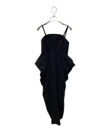 CLANE（クラネ）の古着「BARE TOP DRAPE ONEPIECE」｜ブラック