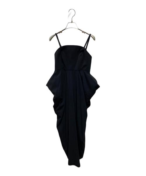 CLANE（クラネ）CLANE (クラネ) BARE TOP DRAPE ONEPIECE ブラックの古着・服飾アイテム