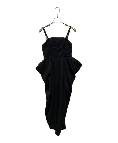 CLANE（クラネ）CLANE (クラネ) BARE TOP DRAPE ONEPIECE ブラックの古着・服飾アイテム