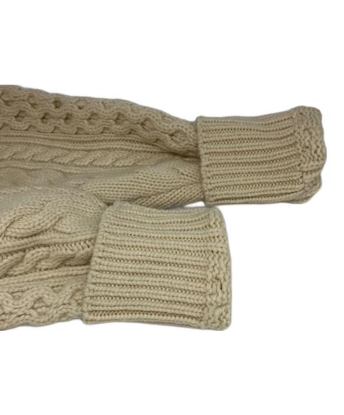 CLANE（クラネ）CLANE (クラネ) HAND CABLE COMPACT KNIT TOPS アイボリー サイズ:Sの古着・服飾アイテム