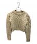 CLANE（クラネ）の古着「HAND CABLE COMPACT KNIT TOPS」｜アイボリー