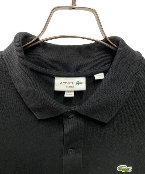 LACOSTE（ラコステ）LACOSTE (ラコステ) ポロシャツ ブラック サイズ:ＸＸＬの古着・服飾アイテム