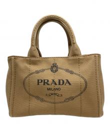 PRADA（プラダ）の古着「2WAYキャンバストートバッグ」｜ベージュ