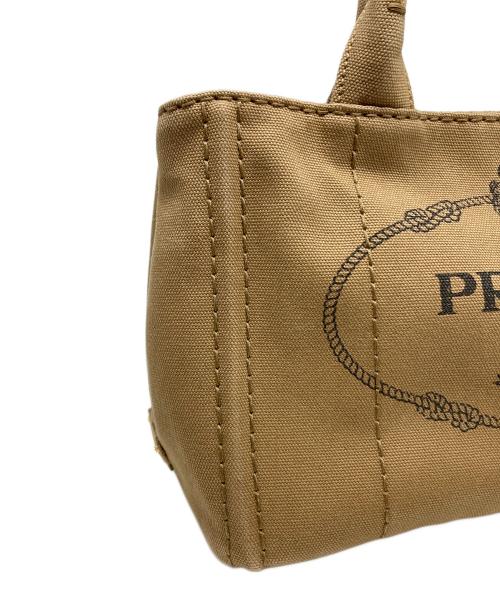 PRADA（プラダ）PRADA (プラダ) 2WAYキャンバストートバッグ ベージュの古着・服飾アイテム