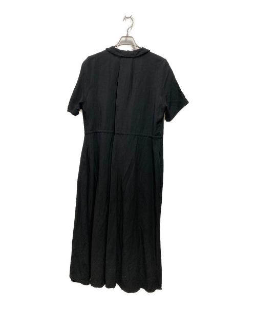 Whim Gazette（ウィムガゼット）Whim Gazette (ウィムガゼット) リネン混ワンピース ブラック サイズ:ＦＲＥＥの古着・服飾アイテム