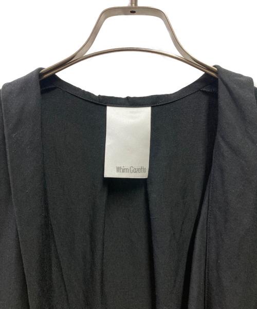 Whim Gazette（ウィムガゼット）Whim Gazette (ウィムガゼット) リネン混ワンピース ブラック サイズ:ＦＲＥＥの古着・服飾アイテム