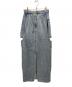 CLANE（クラネ）の古着「CIRCLE CUT LAYERED DENIM SKIRT」｜インディゴ