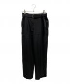 CLANEクラネ）の古着「WAIST BELT DAD PANTS」｜ブラック