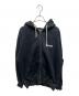 X-LARGE（エクストララージ）の古着「STANDARD LOGO ZIP HOODED SWEATSHIRT」｜ブラック