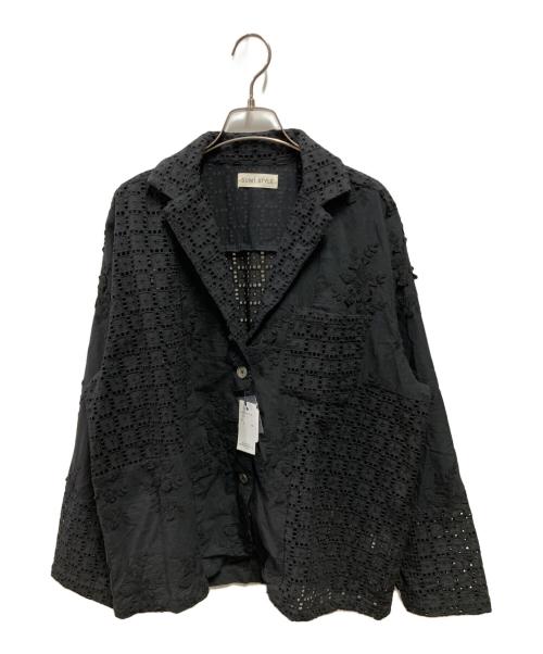 SUM1 STYLE（スミスタイル）SUM1 STYLE (スミスタイル) 26SS 刺繍ジャケット ブラック サイズ:free 未使用品の古着・服飾アイテム
