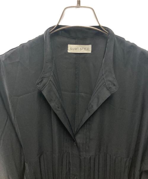 SUM1 STYLE（スミスタイル）SUM1 STYLE (スミスタイル) 26SS ドルマンプリーツワンピース ブラック サイズ:ＦＲＥＥの古着・服飾アイテム