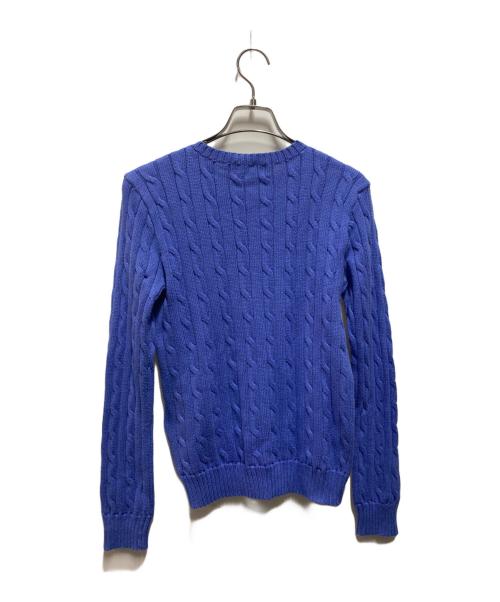 POLO RALPH LAUREN（ポロ・ラルフローレン）POLO RALPH LAUREN (ポロ・ラルフローレン) ケーブルニット ブルー サイズ:Ｍの古着・服飾アイテム
