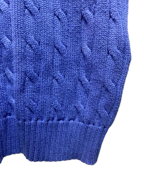 POLO RALPH LAUREN（ポロ・ラルフローレン）POLO RALPH LAUREN (ポロ・ラルフローレン) ケーブルニット ブルー サイズ:Ｍの古着・服飾アイテム