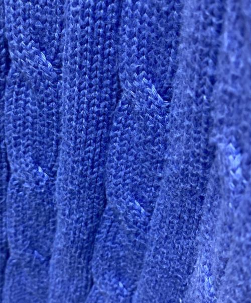 POLO RALPH LAUREN（ポロ・ラルフローレン）POLO RALPH LAUREN (ポロ・ラルフローレン) ケーブルニット ブルー サイズ:Ｍの古着・服飾アイテム