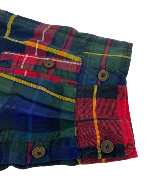 POLO RALPH LAUREN（ポロ・ラルフローレン）POLO RALPH LAUREN (ポロ・ラルフローレン) パッチワークシャツ レッド サイズ:Sの古着・服飾アイテム