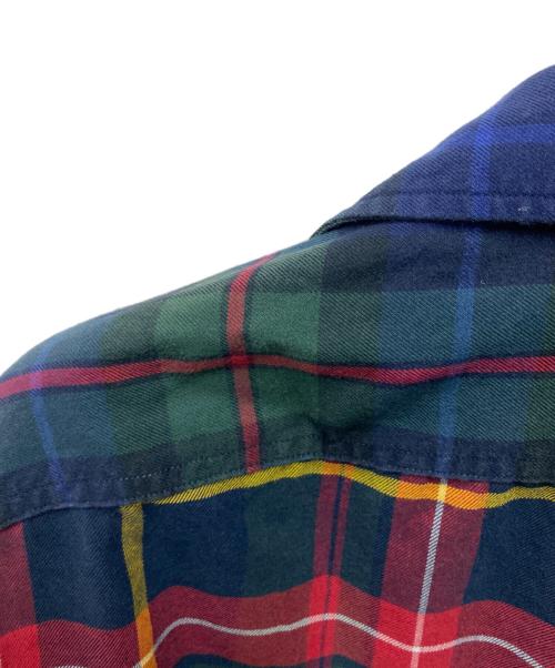POLO RALPH LAUREN（ポロ・ラルフローレン）POLO RALPH LAUREN (ポロ・ラルフローレン) パッチワークシャツ レッド サイズ:Sの古着・服飾アイテム