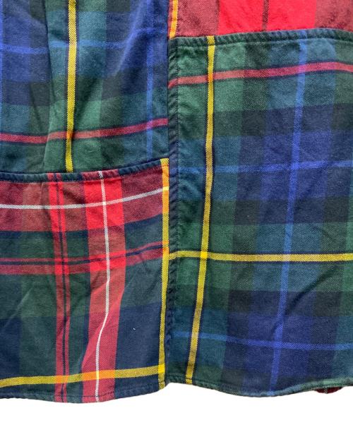 POLO RALPH LAUREN（ポロ・ラルフローレン）POLO RALPH LAUREN (ポロ・ラルフローレン) パッチワークシャツ レッド サイズ:Sの古着・服飾アイテム