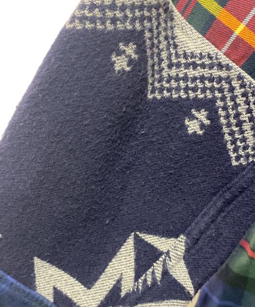 POLO RALPH LAUREN（ポロ・ラルフローレン）POLO RALPH LAUREN (ポロ・ラルフローレン) パッチワークシャツ レッド サイズ:Sの古着・服飾アイテム
