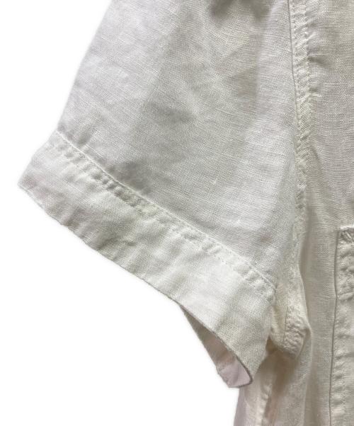 POLO RALPH LAUREN（ポロ・ラルフローレン）POLO RALPH LAUREN (ポロ・ラルフローレン) リネン半袖シャツ ホワイト サイズ:2の古着・服飾アイテム