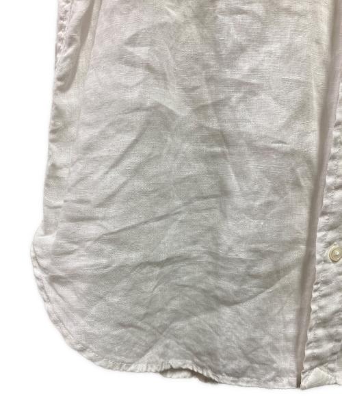 POLO RALPH LAUREN（ポロ・ラルフローレン）POLO RALPH LAUREN (ポロ・ラルフローレン) リネン半袖シャツ ホワイト サイズ:2の古着・服飾アイテム