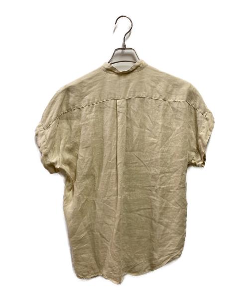 POLO RALPH LAUREN（ポロ・ラルフローレン）POLO RALPH LAUREN (ポロ・ラルフローレン) リネンバンドカラーシャツ ベージュ サイズ:00の古着・服飾アイテム