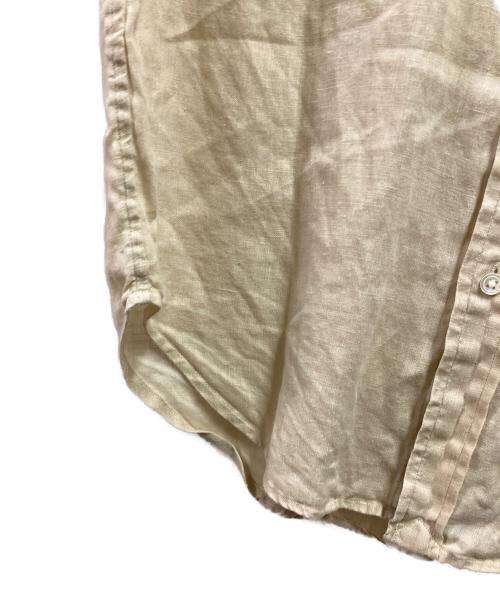 POLO RALPH LAUREN（ポロ・ラルフローレン）POLO RALPH LAUREN (ポロ・ラルフローレン) リネンバンドカラーシャツ ベージュ サイズ:00の古着・服飾アイテム