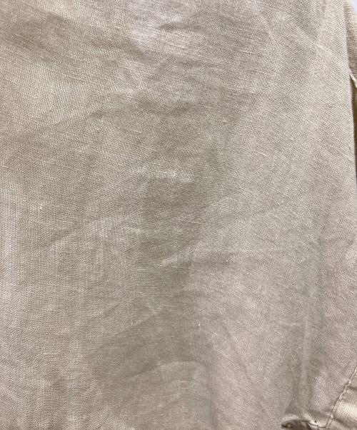 POLO RALPH LAUREN（ポロ・ラルフローレン）POLO RALPH LAUREN (ポロ・ラルフローレン) リネンバンドカラーシャツ ベージュ サイズ:00の古着・服飾アイテム