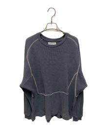 Cabaret Poval（キャバレーポバール）の古着「Fabien Waffle Top」｜グレー