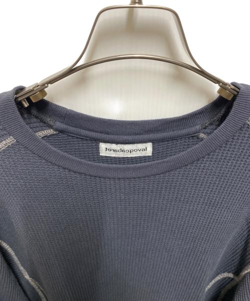 Cabaret Poval（キャバレーポバール）Cabaret Poval (キャバレーポバール) Fabien Waffle Top グレー サイズ:Mの古着・服飾アイテム