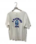 A BATHING APEアベイシングエイプ）の古着「Tシャツ」｜ホワイト