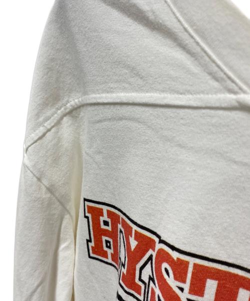 Hysteric Glamour（ヒステリックグラマー）Hysteric Glamour (ヒステリックグラマー) 69Vネック オーバーサイズTシャツ ホワイト サイズ:Mの古着・服飾アイテム
