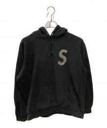 SUPREME（シュプリーム）の古着「S Logo Hooded Sweatshirt SWAROVSKI」｜ブラック