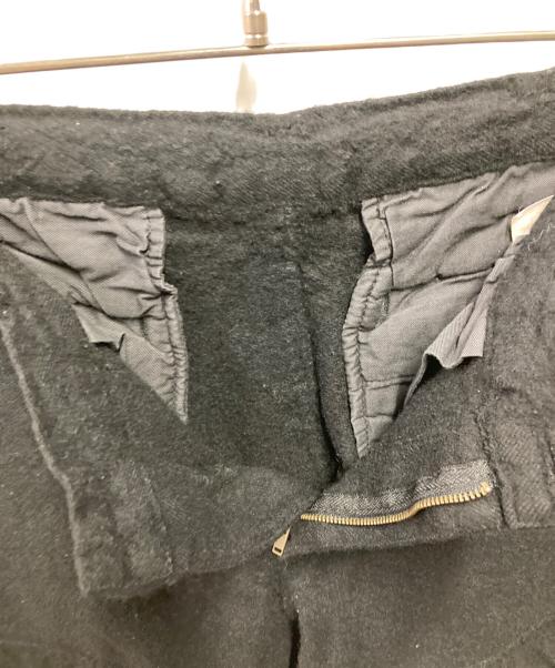 COMME des GARCONS HOMME（コムデギャルソン オム）COMME des GARCONS HOMME (コムデギャルソン オム) ウール縮絨カーゴパンツ ブラック サイズ:Lの古着・服飾アイテム