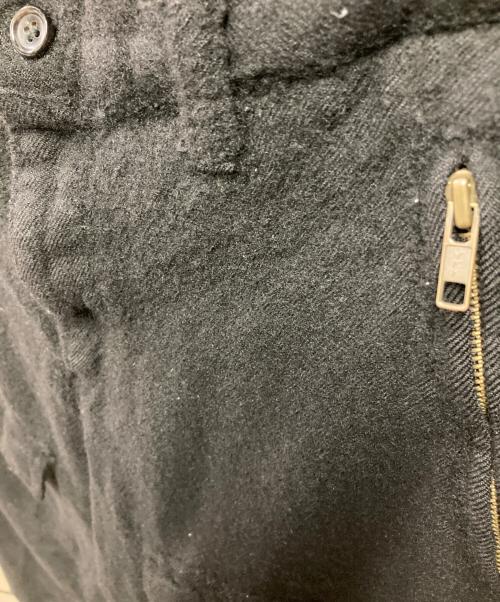 COMME des GARCONS HOMME（コムデギャルソン オム）COMME des GARCONS HOMME (コムデギャルソン オム) ウール縮絨カーゴパンツ ブラック サイズ:Lの古着・服飾アイテム