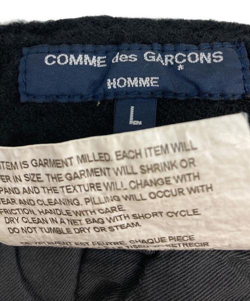 COMME des GARCONS HOMME（コムデギャルソン オム）COMME des GARCONS HOMME (コムデギャルソン オム) ウール縮絨カーゴパンツ ブラック サイズ:Lの古着・服飾アイテム