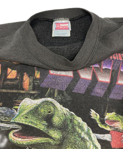 Hanes（ヘインズ）Hanes (ヘインズ) 90's カメレオンプリントスウェット budweiser ブラック サイズ:Ｌの古着・服飾アイテム