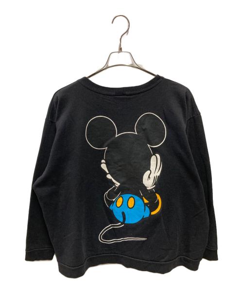 MICKEY&CO（ミッキーアンドコウ）MICKEY&CO (ミッキーアンドコウ) 90's 青パンお座りミッキースウェット ブラック サイズ:サイズ詳細参照の古着・服飾アイテム