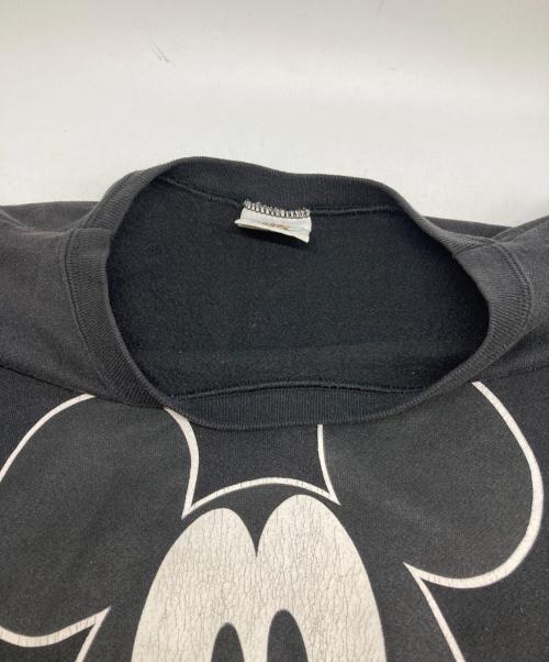 MICKEY&CO（ミッキーアンドコウ）MICKEY&CO (ミッキーアンドコウ) 90's 青パンお座りミッキースウェット ブラック サイズ:サイズ詳細参照の古着・服飾アイテム