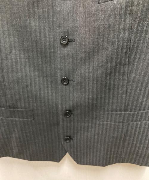 TAKEO KIKUCHI（タケオキクチ）TAKEO KIKUCHI (タケオキクチ) 【3ピースセット】シャイニーヘリンボン スーツ グレー サイズ:4の古着・服飾アイテム