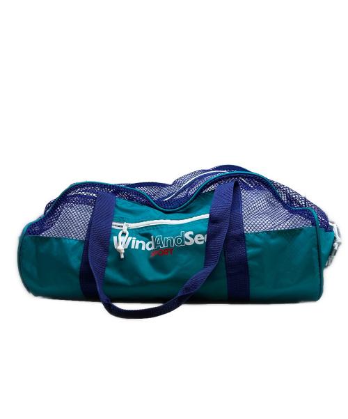 WIND AND SEA（ウィンダンシー）WIND AND SEA (ウィンダンシー) MESH BAG ブルーの古着・服飾アイテム