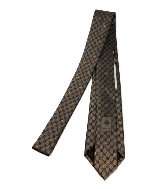 GUCCI（グッチ）GUCCI (グッチ) ネクタイ ベージュ サイズ:サイズ詳細参照の古着・服飾アイテム