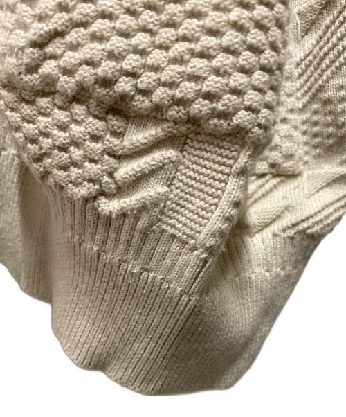 yashiki（ヤシキ）yashiki (ヤシキ) Hoshikuzu Collar Cardigan アイボリー サイズ:Mの古着・服飾アイテム