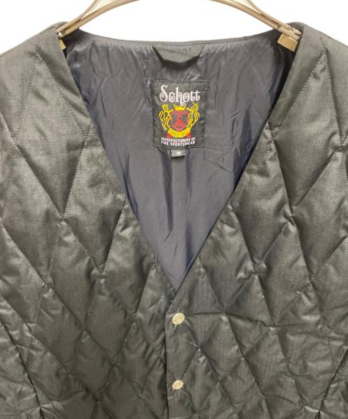 Schott（ショット）Schott (ショット) TAION (タイオン) キルティングジャケット ブラック サイズ:Ｍの古着・服飾アイテム