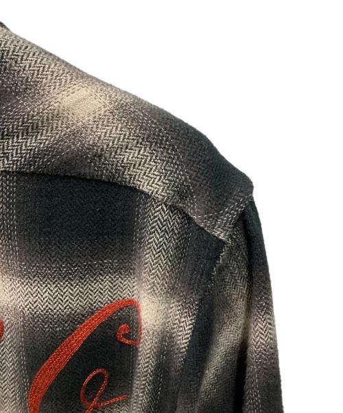 SCHOTT BROS.（ショット）SCHOTT BROS. (ショット) オンブレチェックシャツ ブラック サイズ:Sの古着・服飾アイテム