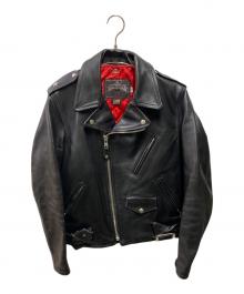 SCHOTT BROS.（ショットブロス）の古着「ROSIE ONE STAR RIDERS LEATHER JACKET 100th YEAR」｜ブラック