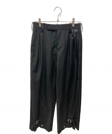 Tamme 22aw ∠13° WIDE SLACKS サイズ1 ブラック 中古・古着通販】Tamme (タム) D WIDE SLACKS ブラック サイズ:1