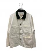 stussyステューシー）の古着「Cord Collar Canvas Chore」｜ホワイト