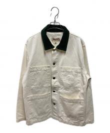 stussy（ステューシー）の古着「Cord Collar Canvas Chore」｜ホワイト