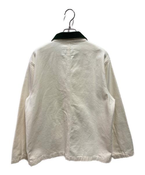 stussy（ステューシー）stussy (ステューシー) Cord Collar Canvas Chore ホワイト サイズ:Ｓの古着・服飾アイテム